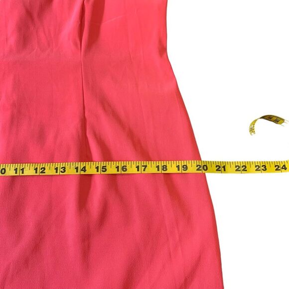 Alyx Coral Sleeveless Sheath Dress High Neck Size 14 Petite - Picture 6 of 8